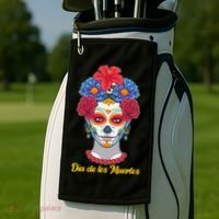 Celebrating Dia De Los Muertos Day Of The Day Golf Towel thumb 2