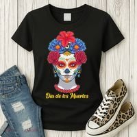Celebrating Dia De Los Muertos Day Of The Day Women's T-Shirt thumb 3