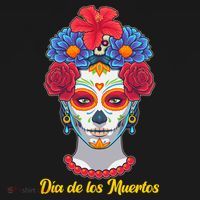 Celebrating Dia De Los Muertos Day Of The Day Kids Long Sleeve Shirt thumb 2