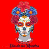 Celebrating Dia De Los Muertos Day Of The Day Santa Hat thumb 1