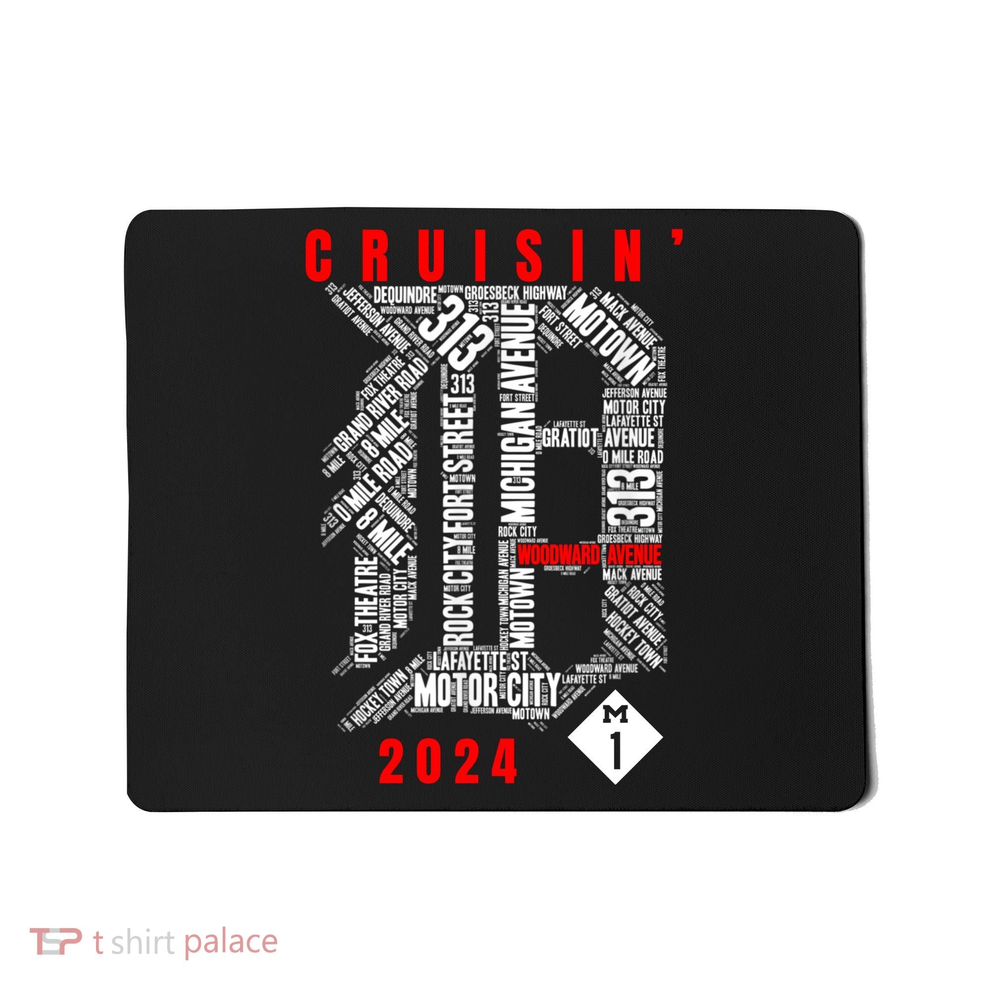 Cruisin Detroit D Woodward Avenue Ave 2024 M1 Mousepad