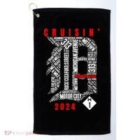 Cruisin Detroit D Woodward Avenue Ave 2024 M1 Golf Towel thumb 0