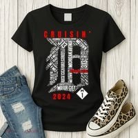 Cruisin Detroit D Woodward Avenue Ave 2024 M1 Women's T-Shirt thumb 3