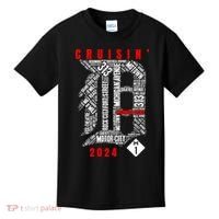 Cruisin Detroit D Woodward Avenue Ave 2024 M1 Kids T-Shirt thumb 0