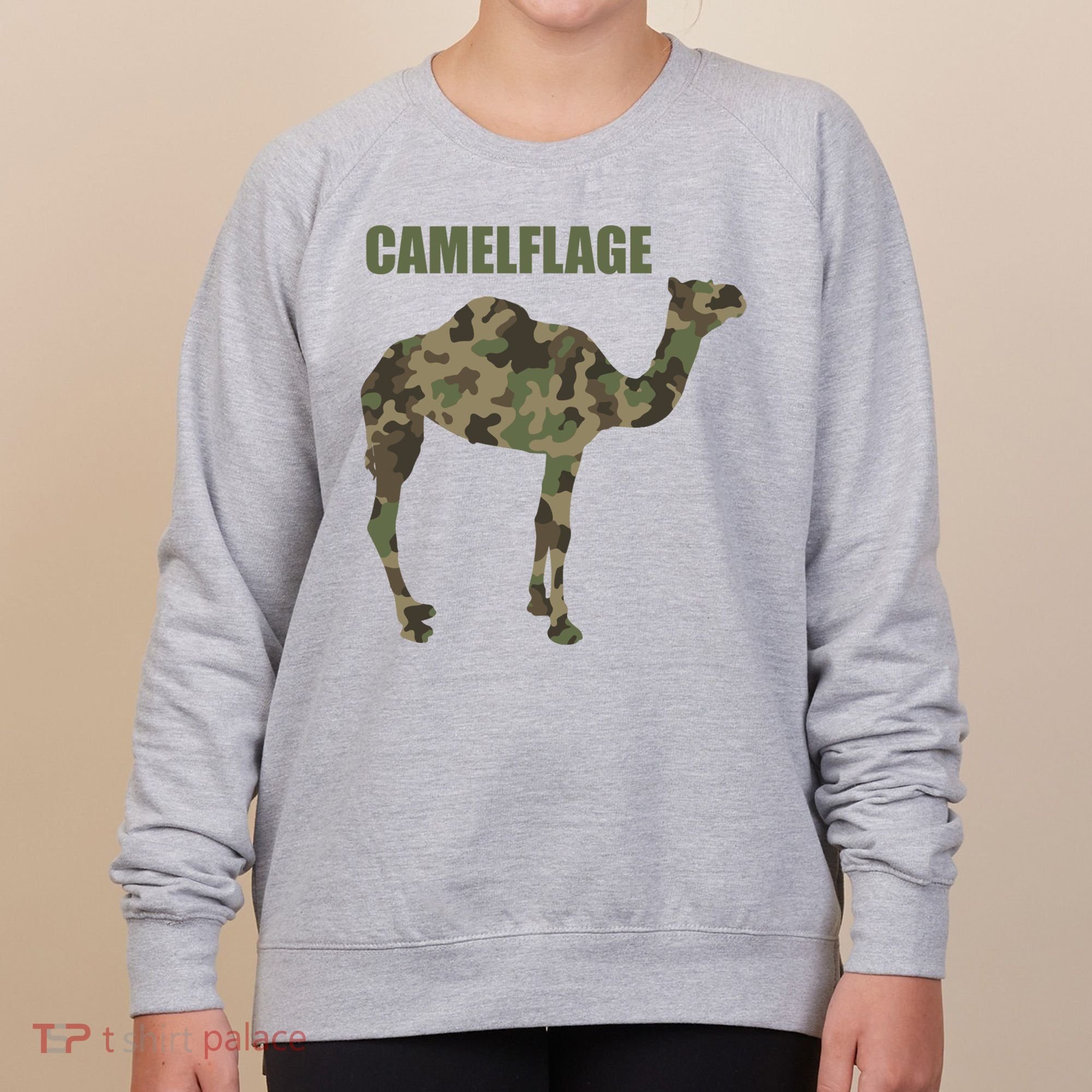 Camel Dromedary Dessert Animal Cool Gift Camel Camelflage Gift Women's Sweatshirt