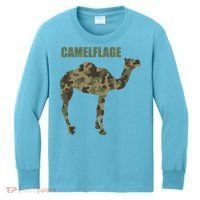 Camel Dromedary Dessert Animal Cool Gift Camel Camelflage Gift Kids Long Sleeve Shirt thumb 0