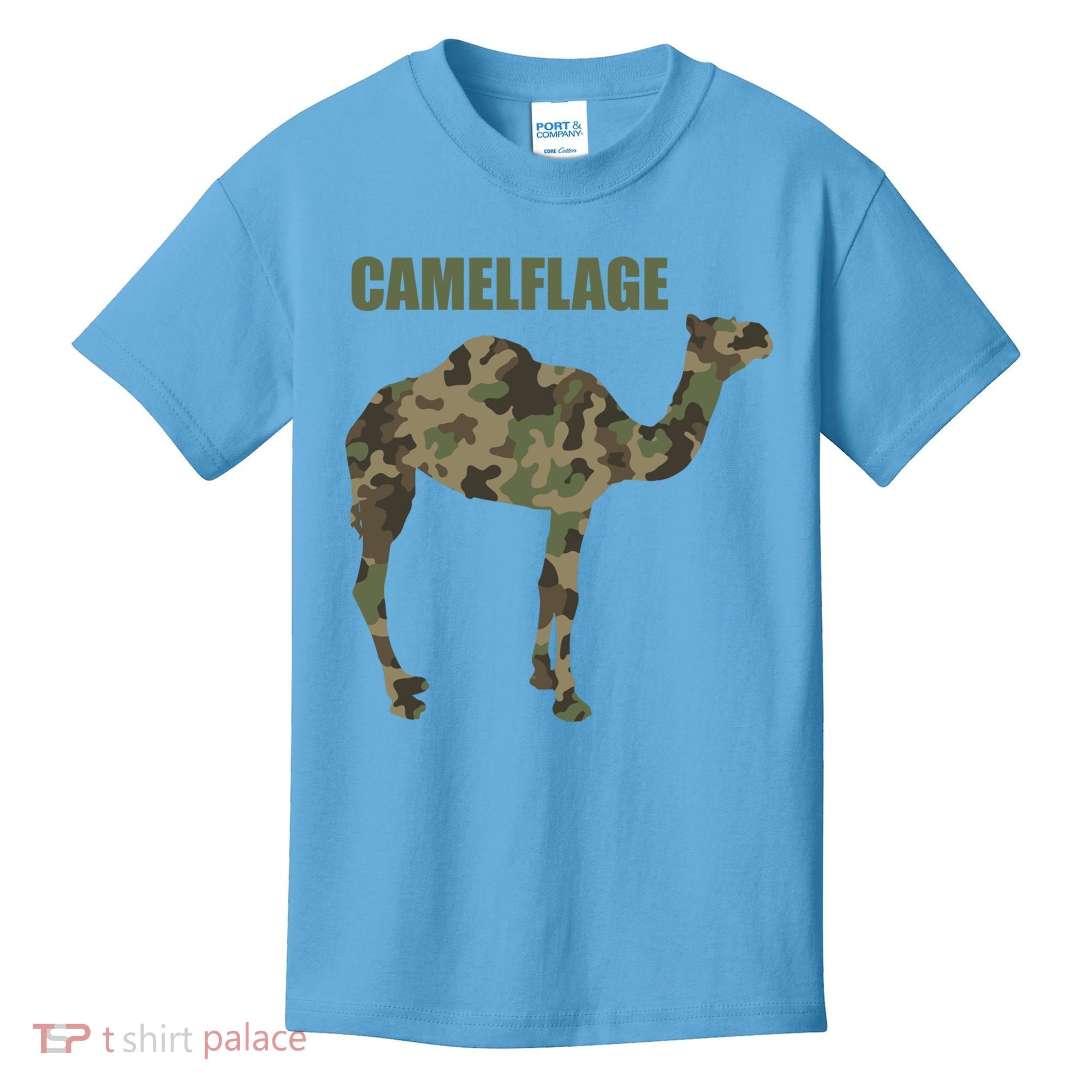 Camel Dromedary Dessert Animal Cool Gift Camel Camelflage Gift Kids T-Shirt