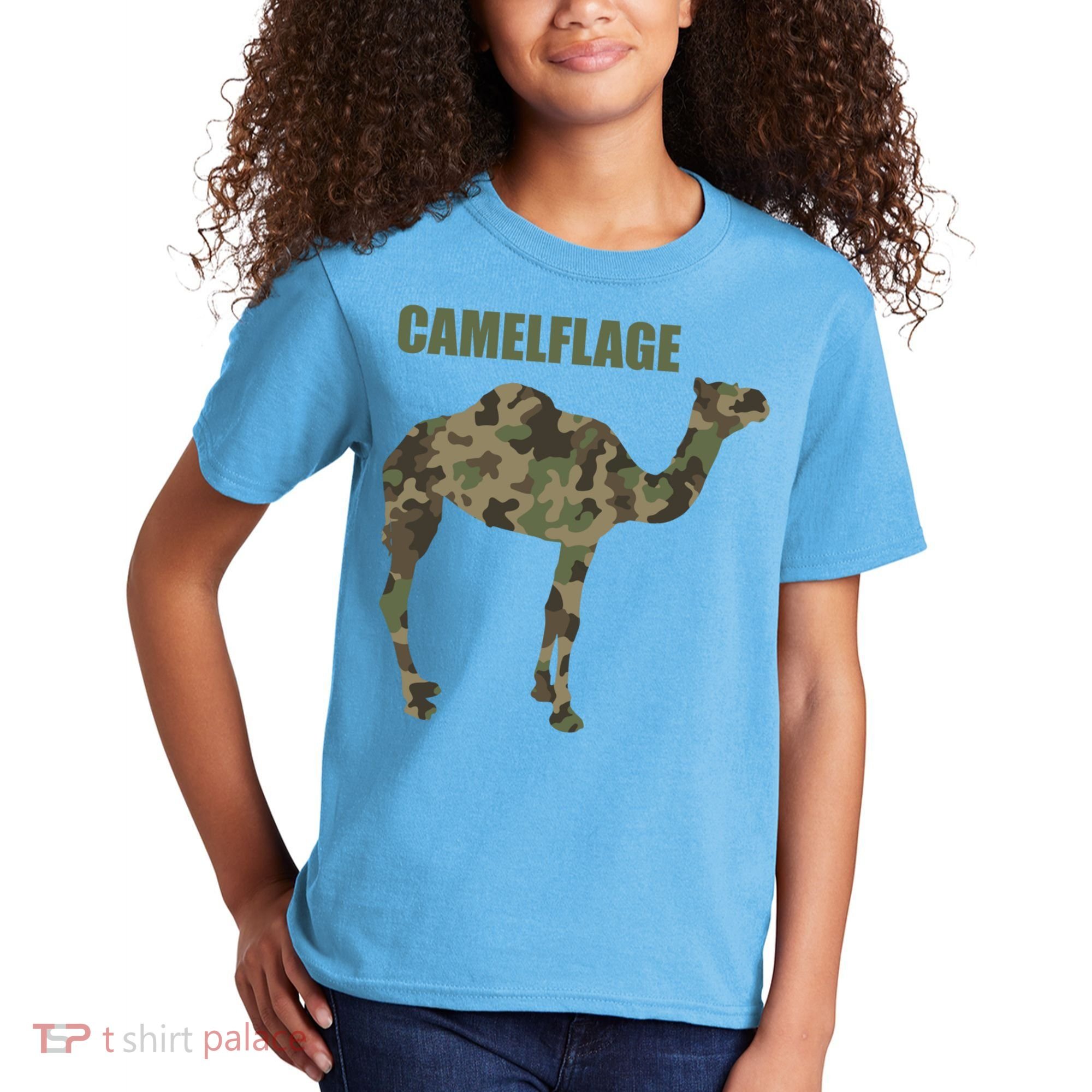 Camel Dromedary Dessert Animal Cool Gift Camel Camelflage Gift Kids T-Shirt