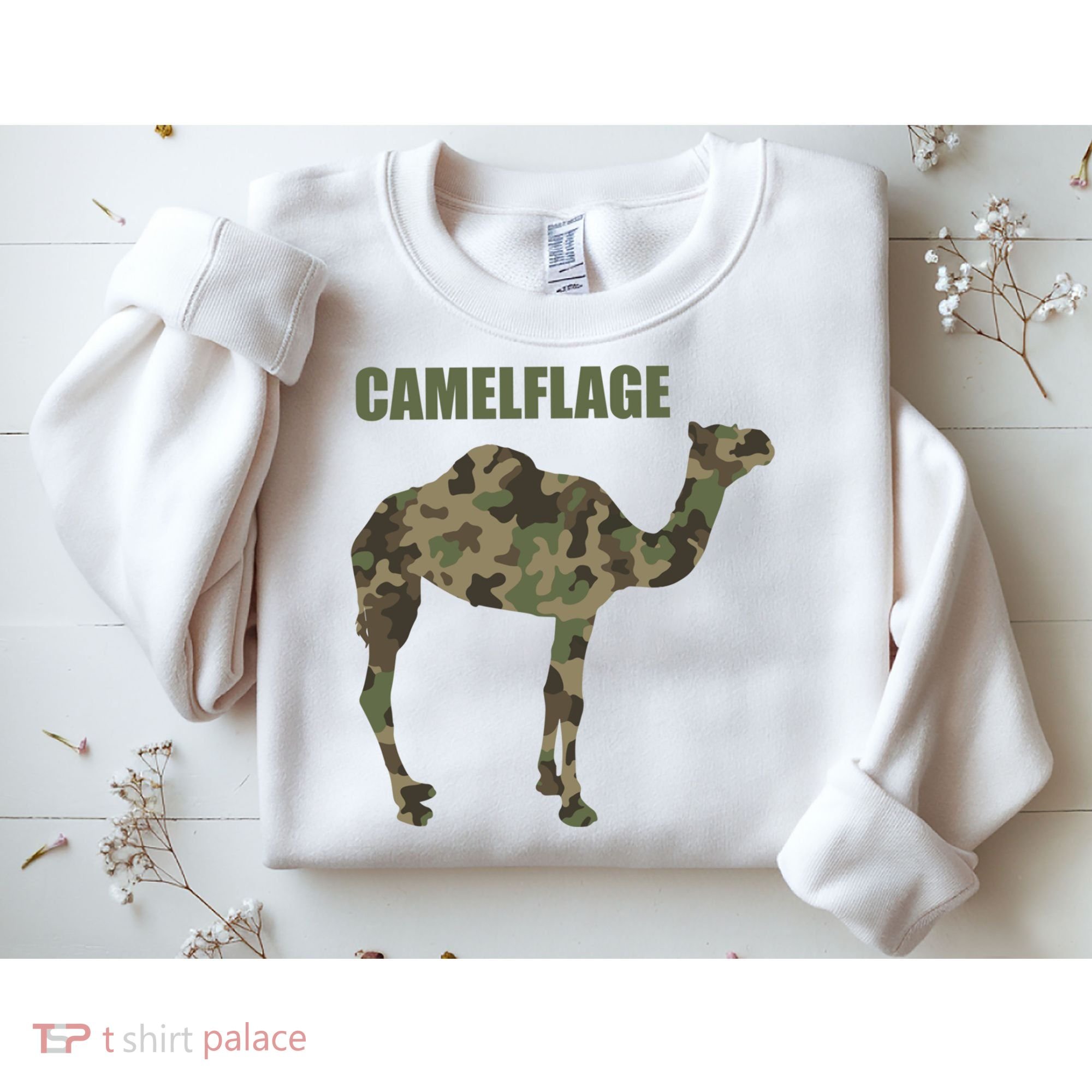 Camel Dromedary Dessert Animal Cool Gift Camel Camelflage Gift Sweatshirt