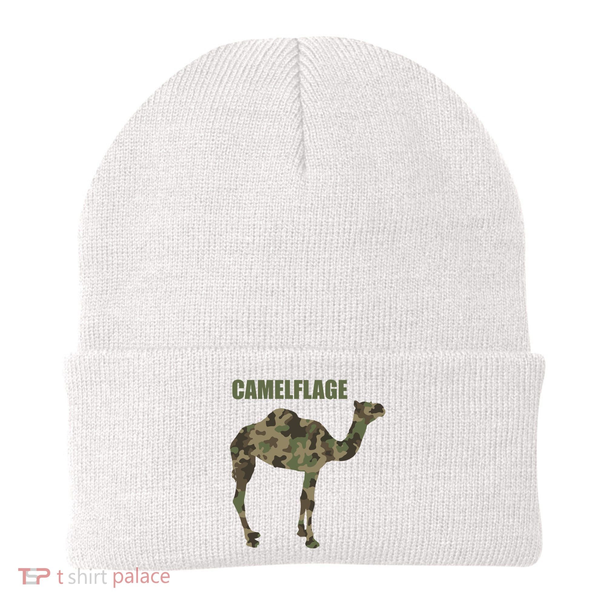 Camel Dromedary Dessert Animal Cool Gift Camel Camelflage Gift Beanie