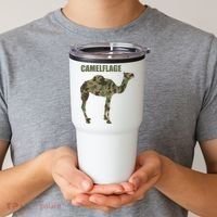 Camel Dromedary Dessert Animal Cool Gift Camel Camelflage Gift Tumbler thumb 2