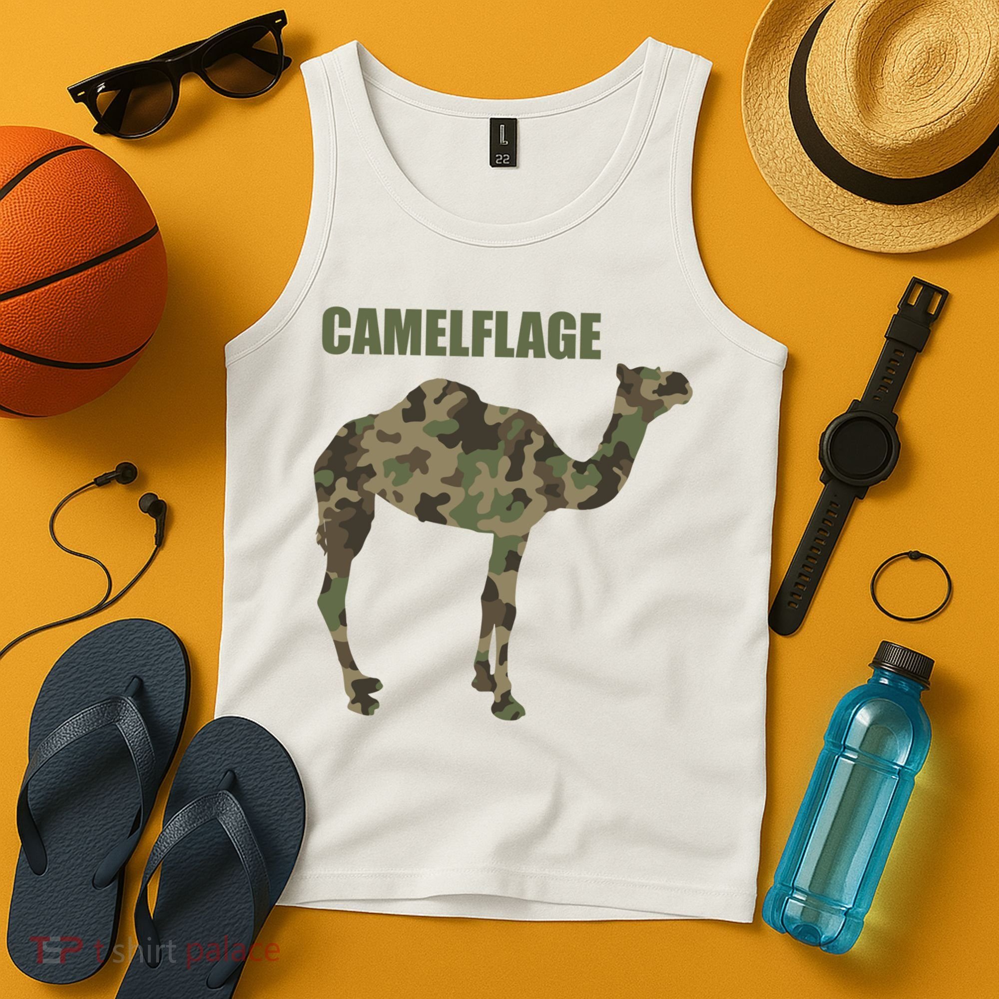 Camel Dromedary Dessert Animal Cool Gift Camel Camelflage Gift Tank Top