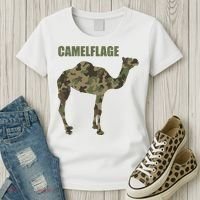 Camel Dromedary Dessert Animal Cool Gift Camel Camelflage Gift Women's T-Shirt thumb 3