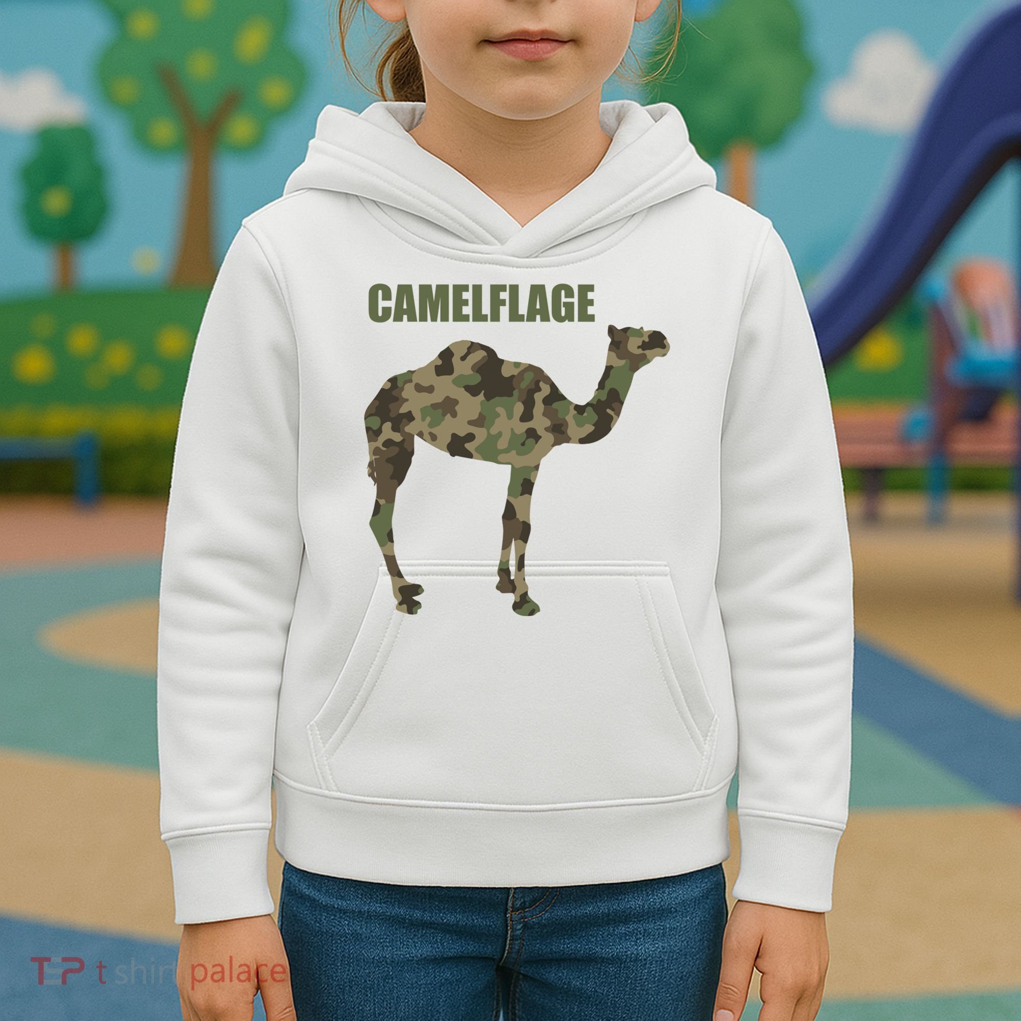Camel Dromedary Dessert Animal Cool Gift Camel Camelflage Gift Kids Hoodie