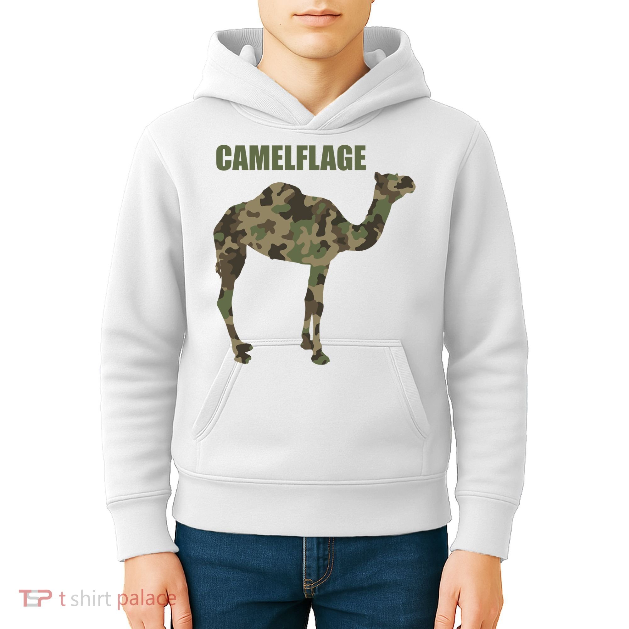Camel Dromedary Dessert Animal Cool Gift Camel Camelflage Gift Kids Hoodie