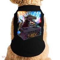 Cool DJ Dance Party TRex Dinosaur Doggie Tank thumb 0