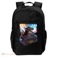 Cool DJ Dance Party TRex Dinosaur Backpack thumb 0