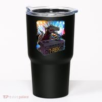 Cool DJ Dance Party TRex Dinosaur Tumbler thumb 0