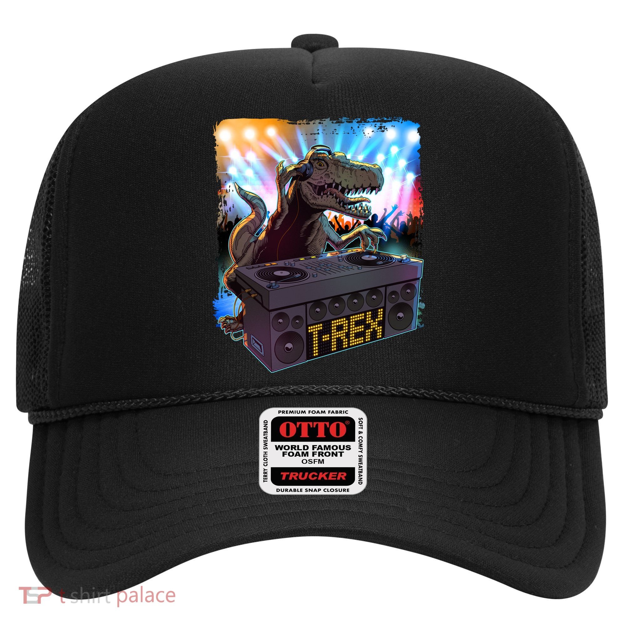 Cool DJ Dance Party TRex Dinosaur Hat