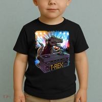 Cool DJ Dance Party TRex Dinosaur Toddler T-Shirt thumb 2