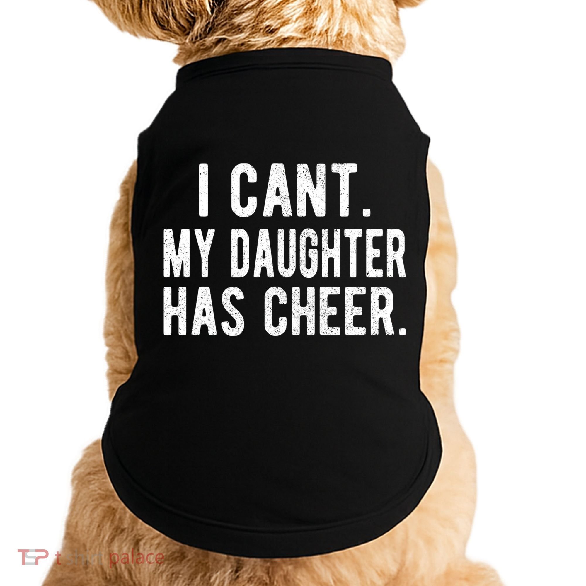 Cheer Dad Daughter Cheerleading Father's Day Cheerleader Gift Doggie Tank