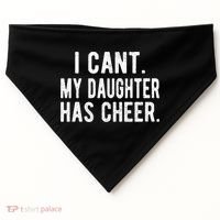 Cheer Dad Daughter Cheerleading Father's Day Cheerleader Gift USA-Made Doggie Bandana thumb 0