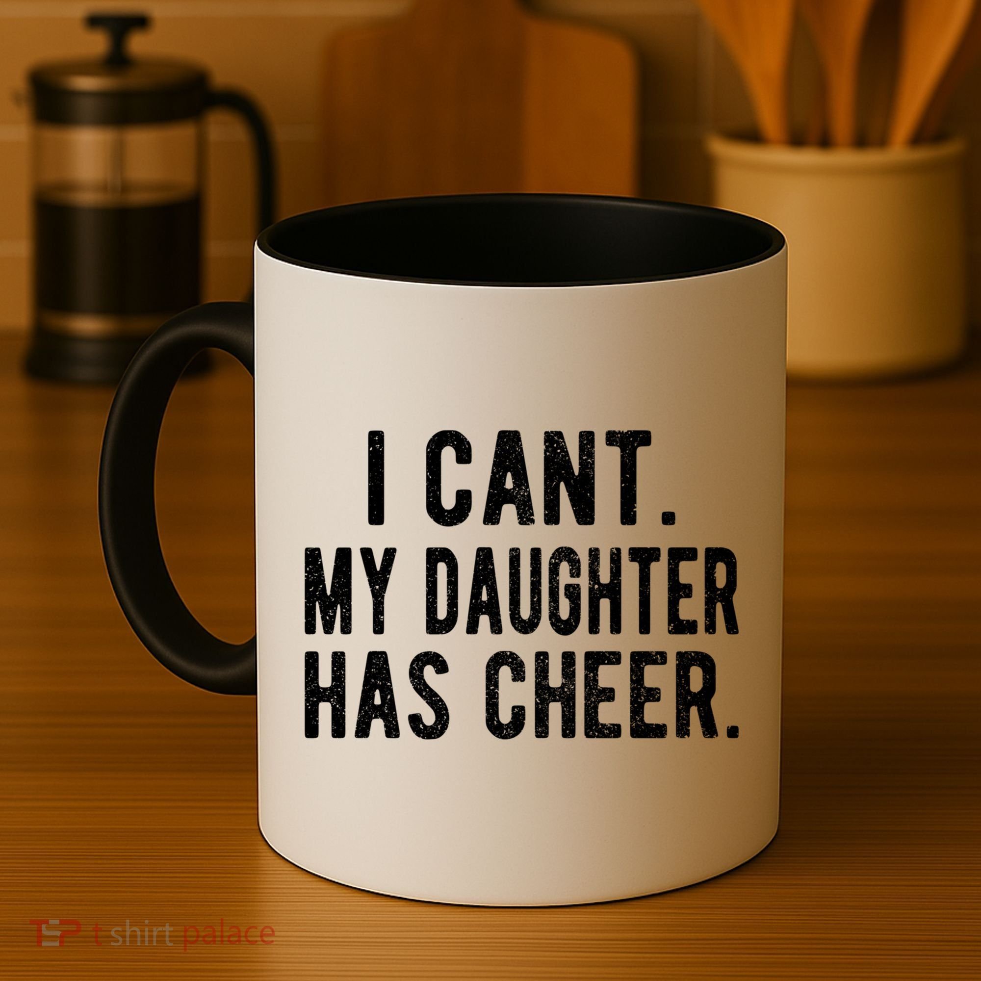 Cheer Dad Daughter Cheerleading Father's Day Cheerleader Gift Coffee Mug