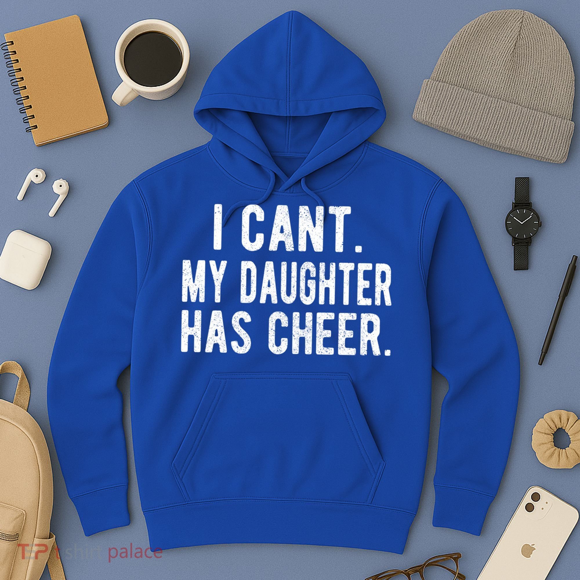Cheer Dad Daughter Cheerleading Father's Day Cheerleader Gift Hoodie