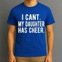 Cheer Dad Daughter Cheerleading Father's Day Cheerleader Gift T-Shirt thumb 3