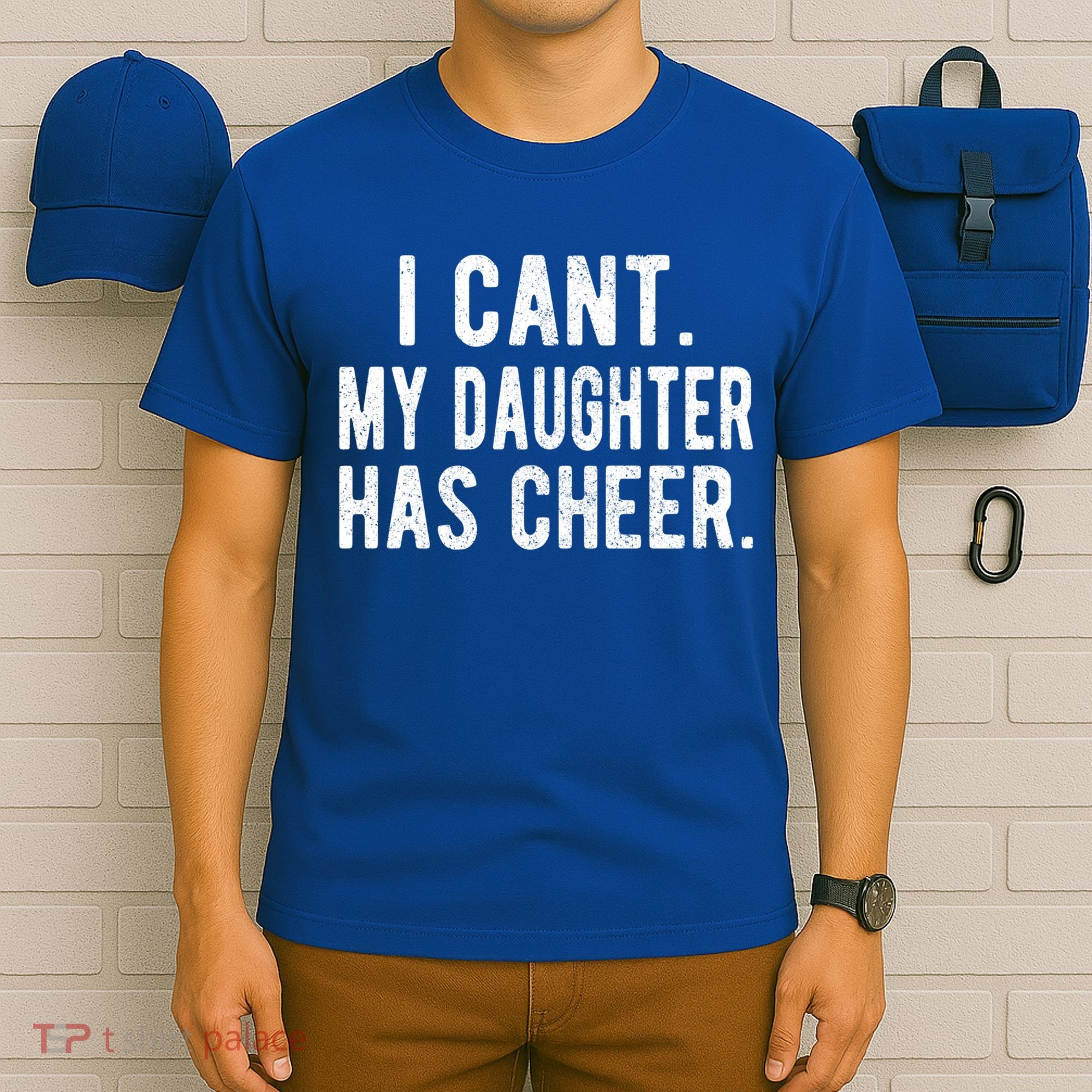 Cheer Dad Daughter Cheerleading Father's Day Cheerleader Gift T-Shirt