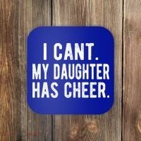 Cheer Dad Daughter Cheerleading Father's Day Cheerleader Gift Coaster thumb 0