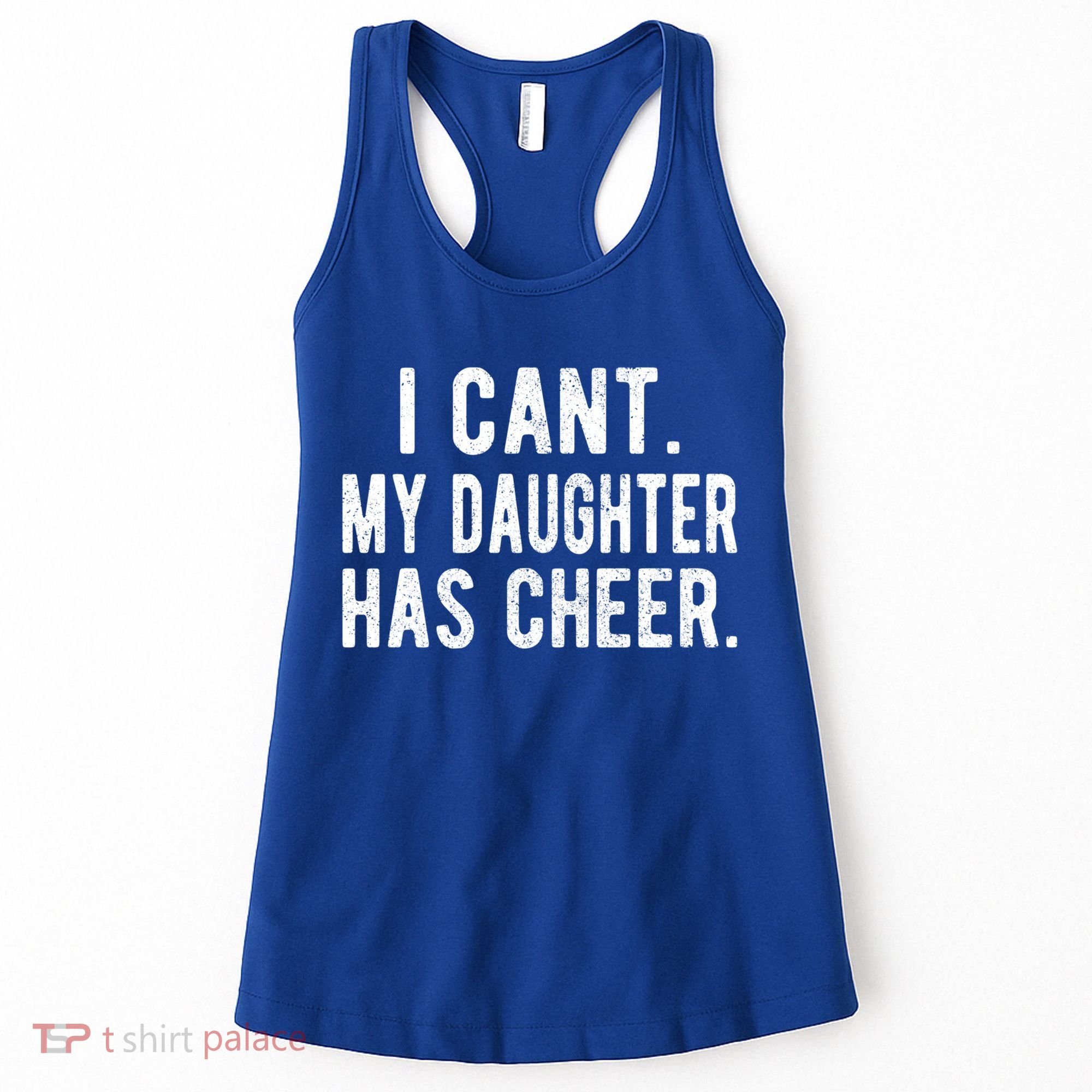 Cheer Dad Daughter Cheerleading Father's Day Cheerleader Gift Women's Tank Top