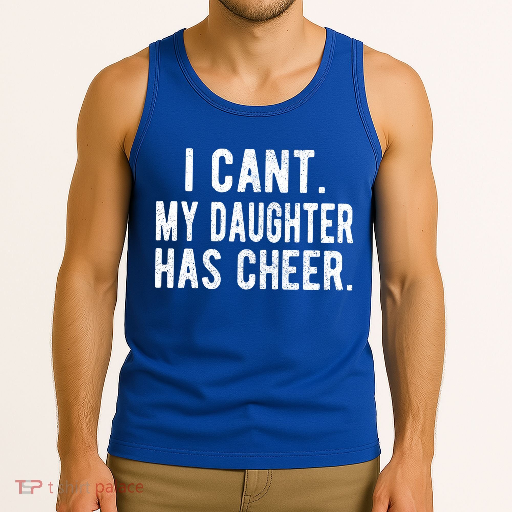 Cheer Dad Daughter Cheerleading Father's Day Cheerleader Gift Tank Top