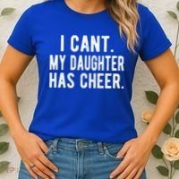 Cheer Dad Daughter Cheerleading Father's Day Cheerleader Gift Women's T-Shirt thumb 2