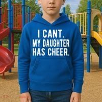 Cheer Dad Daughter Cheerleading Father's Day Cheerleader Gift Kids Hoodie thumb 2