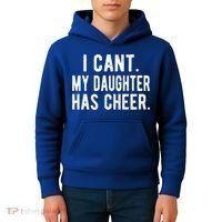 Cheer Dad Daughter Cheerleading Father's Day Cheerleader Gift Kids Hoodie thumb 4