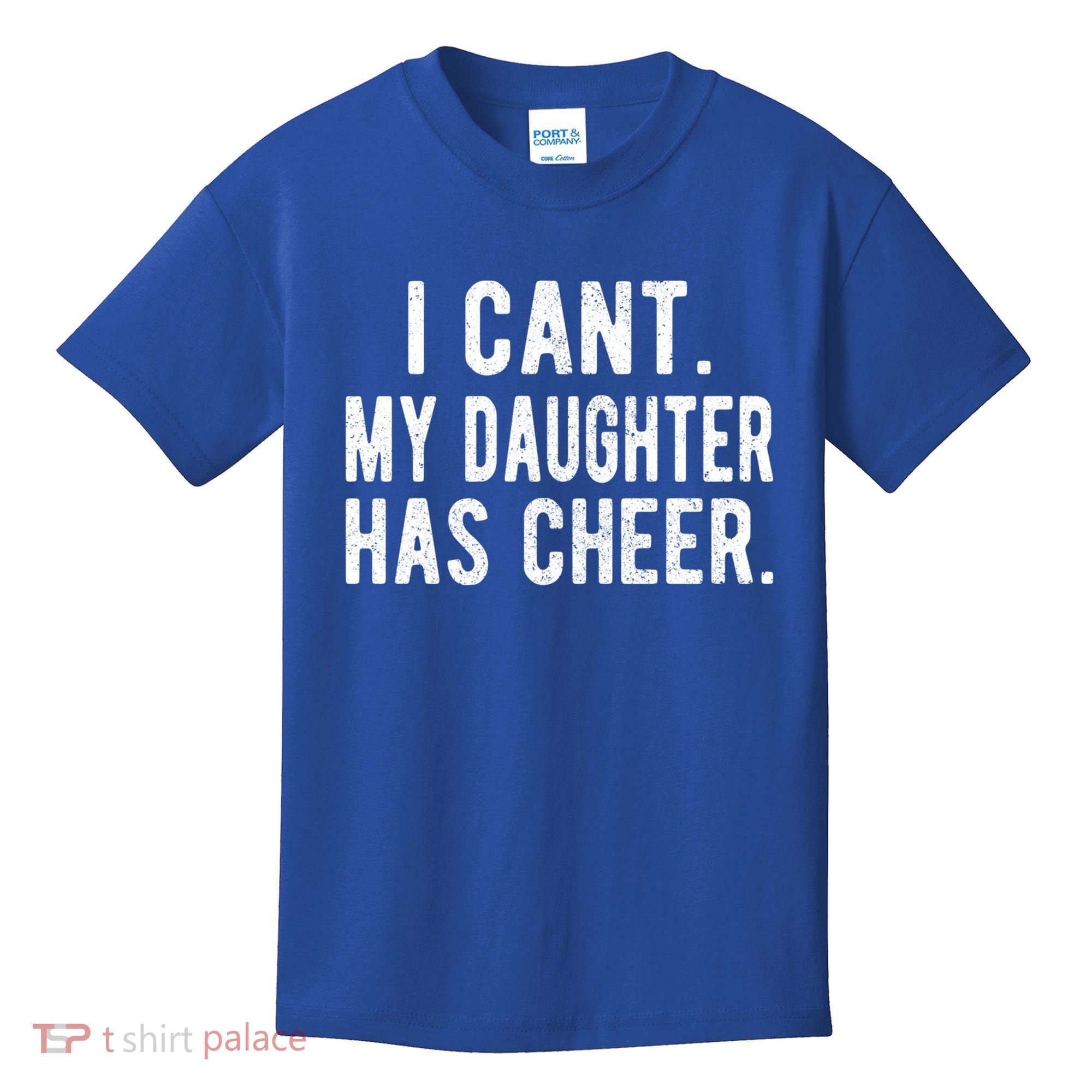 Cheer Dad Daughter Cheerleading Father's Day Cheerleader Gift Kids T-Shirt