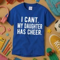 Cheer Dad Daughter Cheerleading Father's Day Cheerleader Gift Kids T-Shirt thumb 3