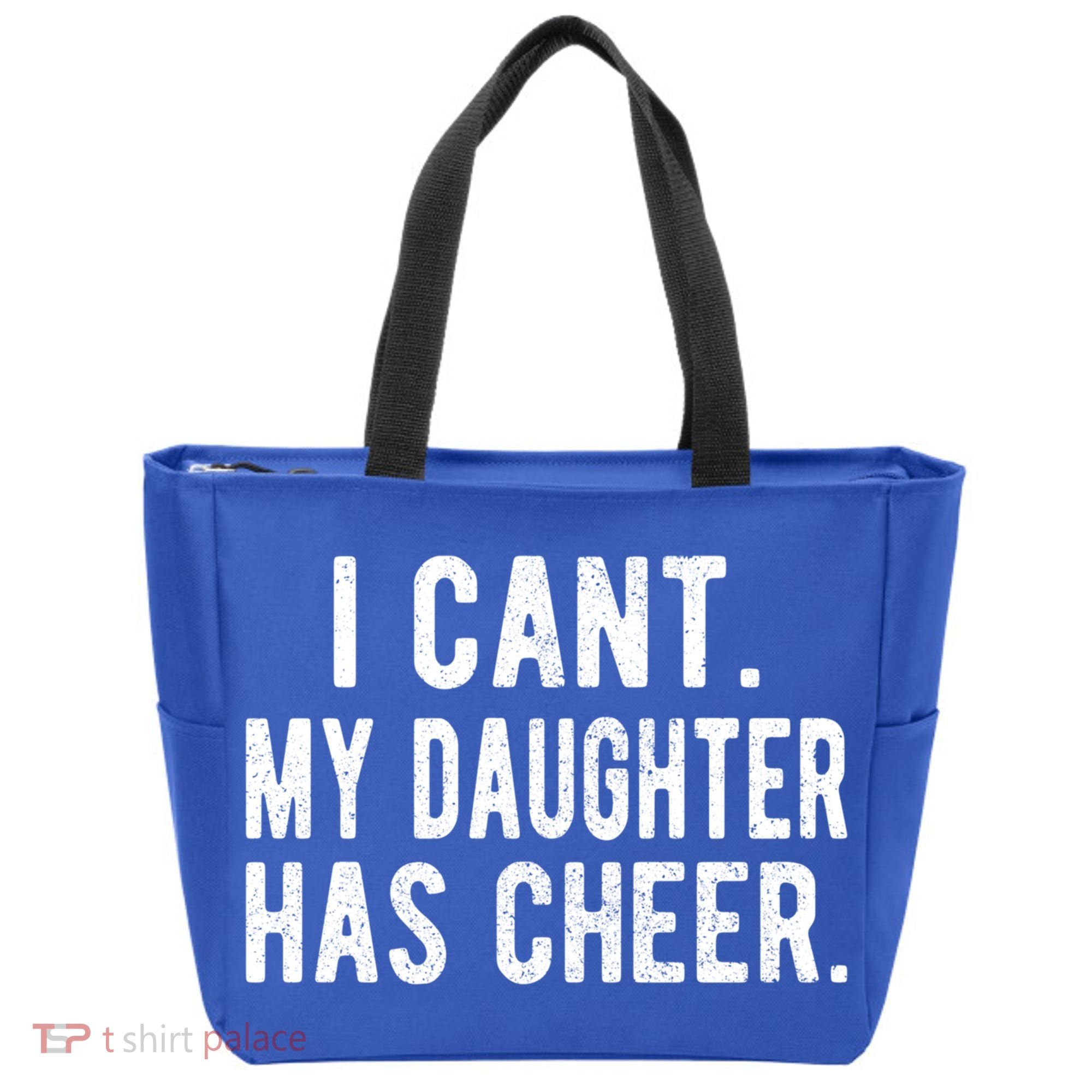 Cheer Dad Daughter Cheerleading Father's Day Cheerleader Gift Tote Bag