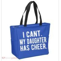 Cheer Dad Daughter Cheerleading Father's Day Cheerleader Gift Tote Bag thumb 2