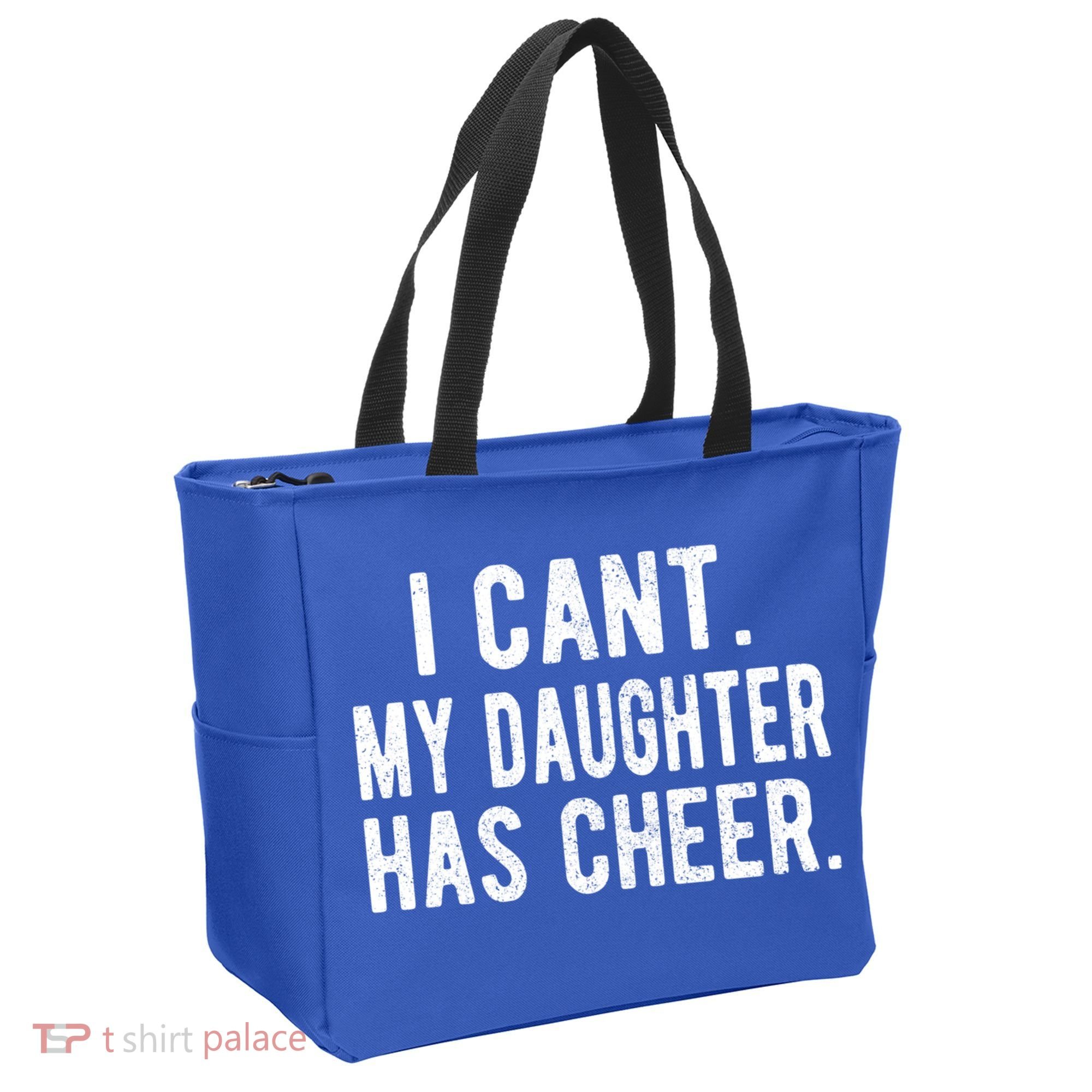 Cheer Dad Daughter Cheerleading Father's Day Cheerleader Gift Tote Bag