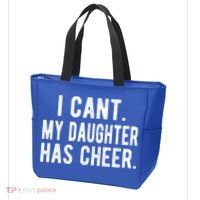 Cheer Dad Daughter Cheerleading Father's Day Cheerleader Gift Tote Bag thumb 3