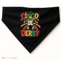 Cinco De Derby Funny Derby De Mayo Taco Horse Racing USA-Made Doggie Bandana thumb 0