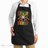 Cinco De Derby Funny Derby De Mayo Taco Horse Racing Apron thumb 2