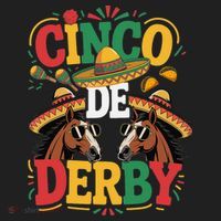 Cinco De Derby Funny Derby De Mayo Taco Horse Racing Beanie thumb 2