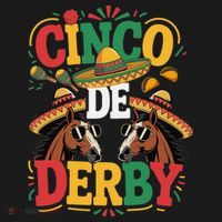Cinco De Derby Funny Derby De Mayo Taco Horse Racing Women's Hoodie thumb 2