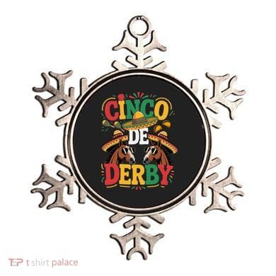 Cinco De Derby Funny Derby De Mayo Taco Horse Racing Ornament