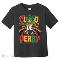 Cinco De Derby Funny Derby De Mayo Taco Horse Racing Toddler T-Shirt thumb 0