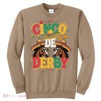 Cinco De Derby Funny Derby De Mayo Taco Horse Racing Sweatshirt thumb 0
