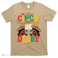 Cinco De Derby Funny Derby De Mayo Taco Horse Racing T-Shirt thumb 0